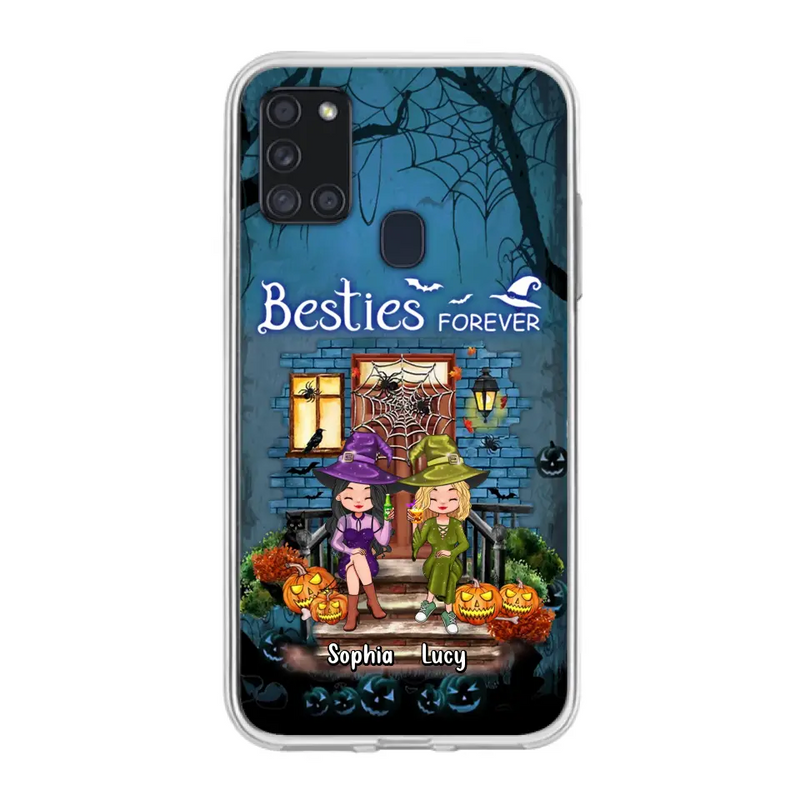 Personalized Halloween Friend Phone Case - Up to 5 Friends - Halloween Gift Idea for Friends/Sisters - Besties Forever - Case for iPhone/Samsung