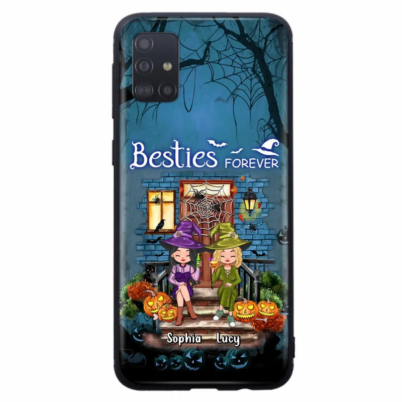 Personalized Halloween Friend Phone Case - Up to 5 Friends - Halloween Gift Idea for Friends/Sisters - Besties Forever - Case for iPhone/Samsung