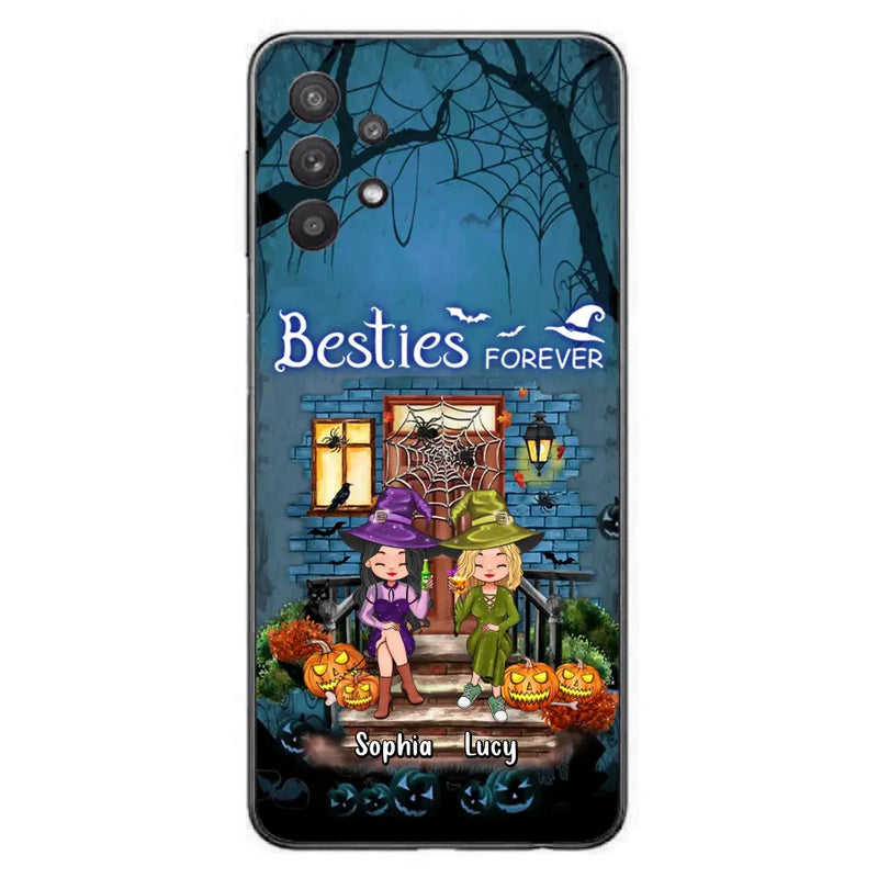 Personalized Halloween Friend Phone Case - Up to 5 Friends - Halloween Gift Idea for Friends/Sisters - Besties Forever - Case for iPhone/Samsung