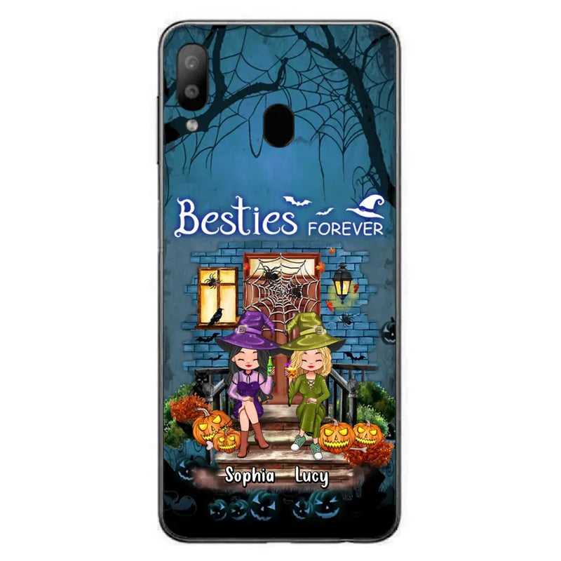 Personalized Halloween Friend Phone Case - Up to 5 Friends - Halloween Gift Idea for Friends/Sisters - Besties Forever - Case for iPhone/Samsung