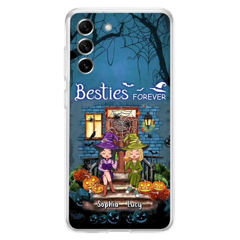 Personalized Halloween Friend Phone Case - Up to 5 Friends - Halloween Gift Idea for Friends/Sisters - Besties Forever - Case for iPhone/Samsung