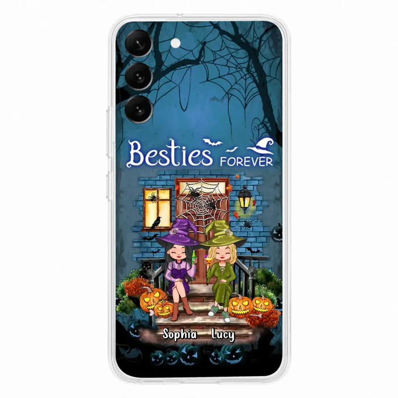 Personalized Halloween Friend Phone Case - Up to 5 Friends - Halloween Gift Idea for Friends/Sisters - Besties Forever - Case for iPhone/Samsung