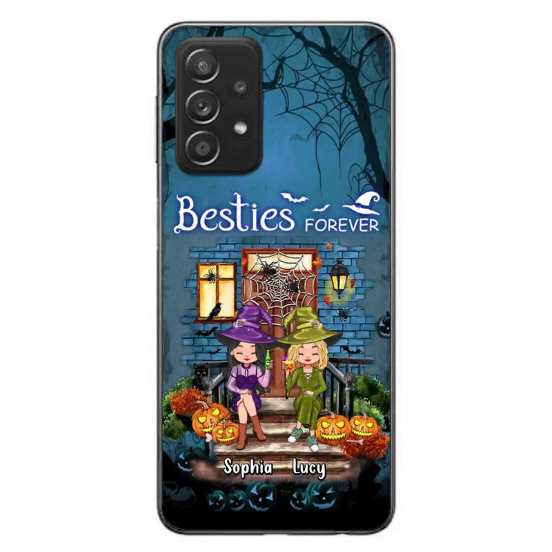 Personalized Halloween Friend Phone Case - Up to 5 Friends - Halloween Gift Idea for Friends/Sisters - Besties Forever - Case for iPhone/Samsung