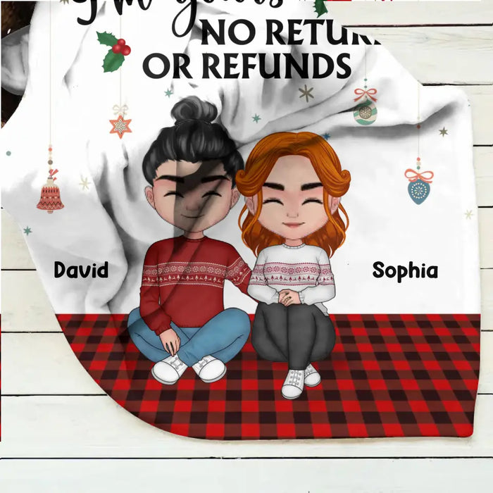 Custom Personalized Couple Pillow Cover/Single Layer Fleece/Quilt Blanket - Christmas Gift Idea For Couple/ Husband & Wife - You & Me We Got This