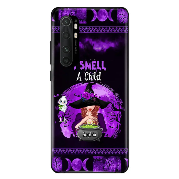 Custom Personalized Witch Phone Case - Upto 10 Children - Halloween Gift Idea for Family - I Smell Children - Case for Xiaomi/Huawei/Oppo