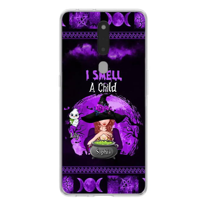 Custom Personalized Witch Phone Case - Upto 10 Children - Halloween Gift Idea for Family - I Smell Children - Case for Xiaomi/Huawei/Oppo