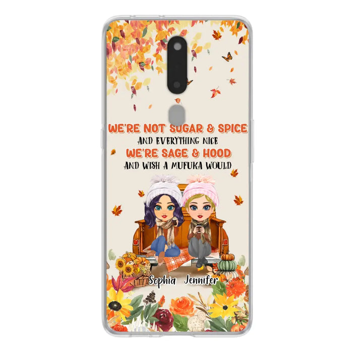 Custom Personalized Friend Phone Case - Gift Idea for Friends/Besties/Sisters - We're Not Sugar & Spice And Everything Nice - Case for Xiaomi/Huawei/Oppo