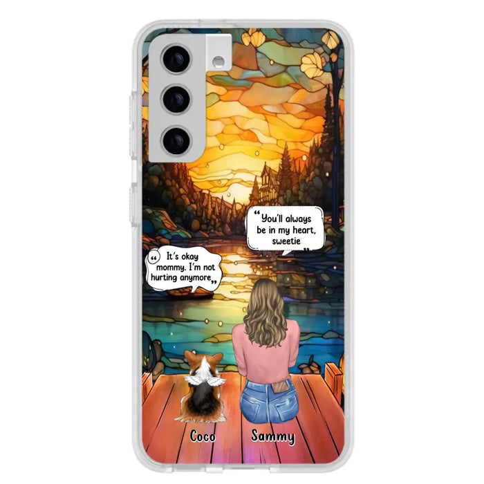 Personalized Memorial Pet Phone Case - Memorial Gift Idea For Dog/Cat/Rabbits Owners - You'll Always Be In My Heart, Sweetie - Case For iPhone/Samsung