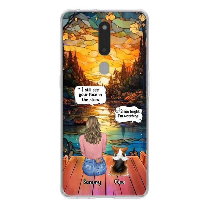 Personalized Memorial Pet Phone Case - Memorial Gift Idea For Dog/Cat/Rabbits Owners - I Still See Your Face In The Stars - Case For Oppo/Xiaomi/Huawei