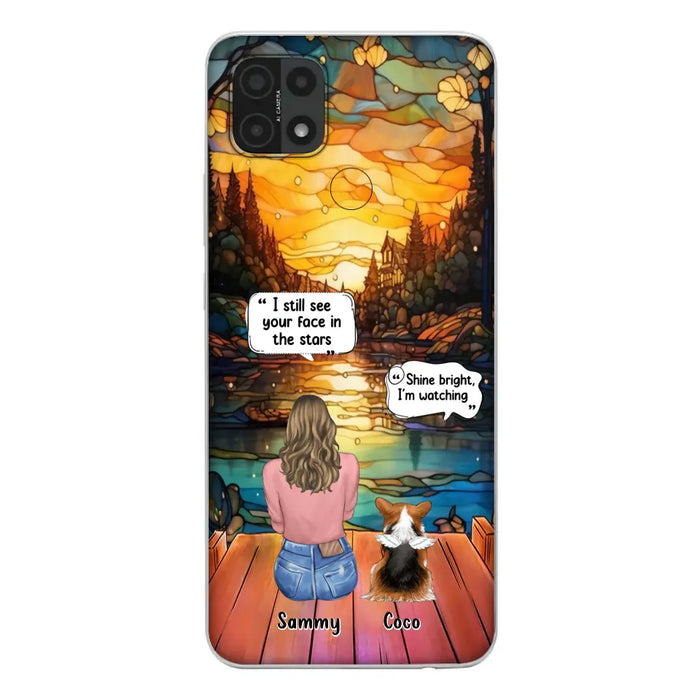 Personalized Memorial Pet Phone Case - Memorial Gift Idea For Dog/Cat/Rabbits Owners - I Still See Your Face In The Stars - Case For Oppo/Xiaomi/Huawei