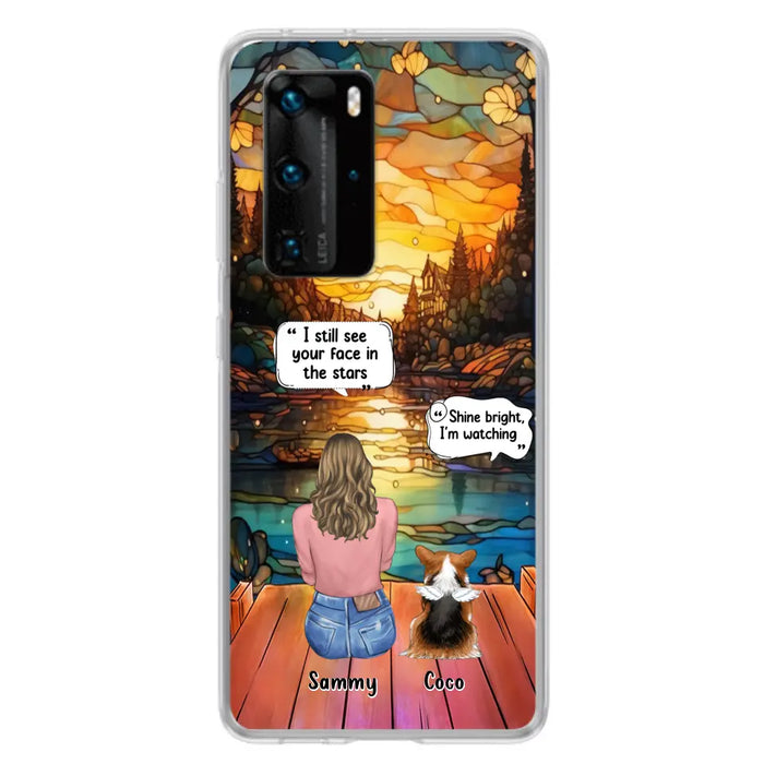 Personalized Memorial Pet Phone Case - Memorial Gift Idea For Dog/Cat/Rabbits Owners - I Still See Your Face In The Stars - Case For Oppo/Xiaomi/Huawei