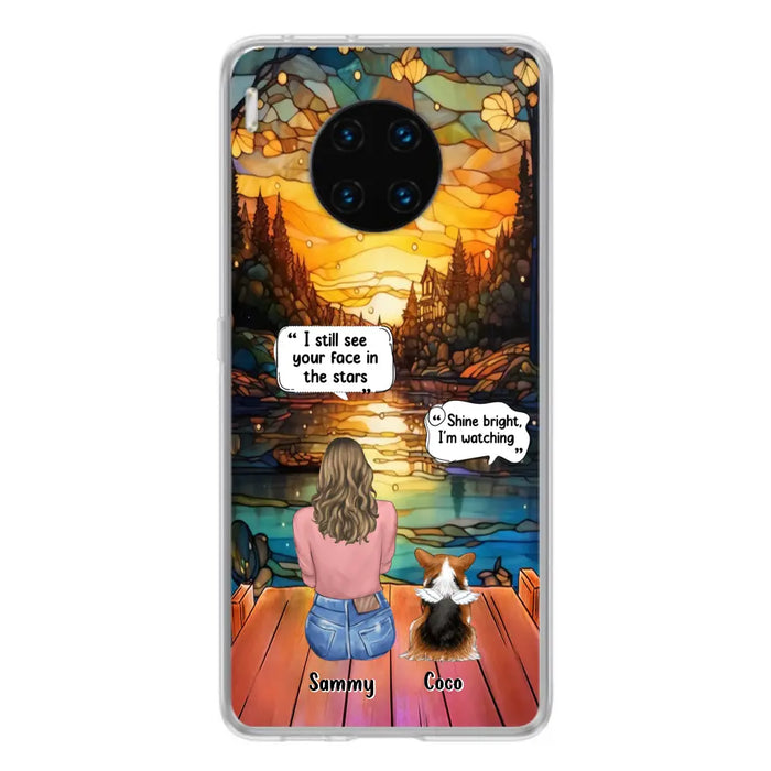 Personalized Memorial Pet Phone Case - Memorial Gift Idea For Dog/Cat/Rabbits Owners - I Still See Your Face In The Stars - Case For Oppo/Xiaomi/Huawei