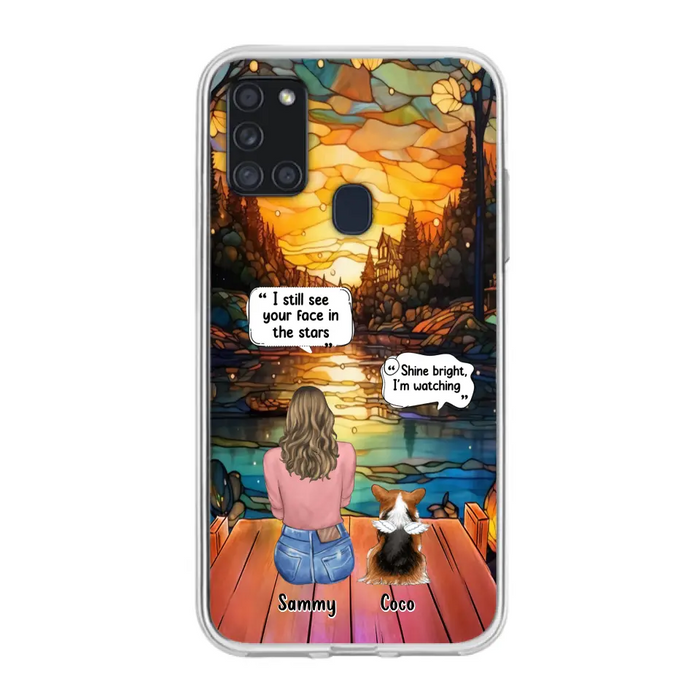 Personalized Memorial Pet Phone Case - Memorial Gift Idea For Dog/Cat/Rabbits Owners - I Still See Your Face In The Stars - Case For iPhone/Samsung