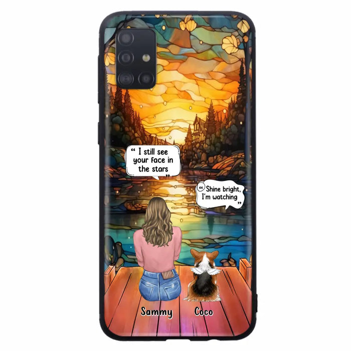 Personalized Memorial Pet Phone Case - Memorial Gift Idea For Dog/Cat/Rabbits Owners - I Still See Your Face In The Stars - Case For iPhone/Samsung