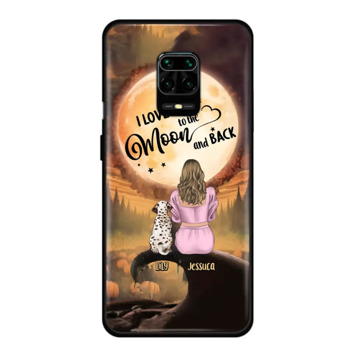 Personalized Memorial Pet Mom Phone Case - Gift Idea For Dog/Cat Owners - I Love You To The Moon And Back - Case For Oppo/Xiaomi/Huawei