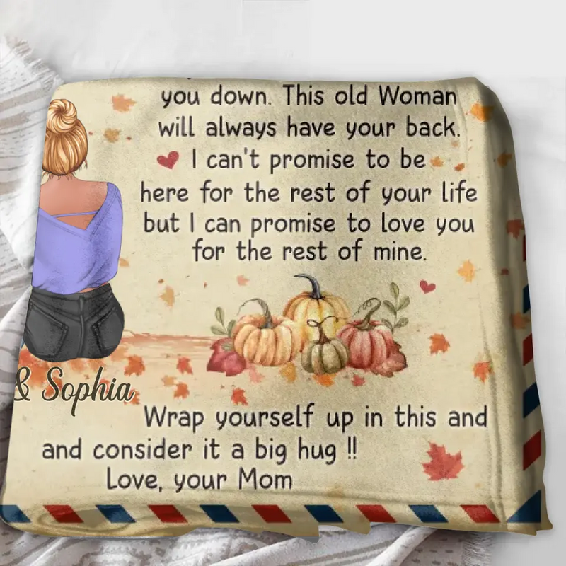 Personalized To My Daughter Fleece Throw Blanket/Quilt - Gift Idea For Daughter - Never Forget That I Love You