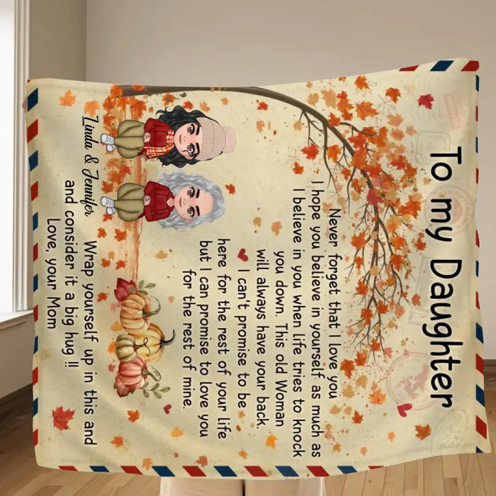 Personalized To My Daughter Single Layer Fleece/ Quilt Blanket - Gift Idea For Daughter From Mom - I Hope You Believe In Yourself