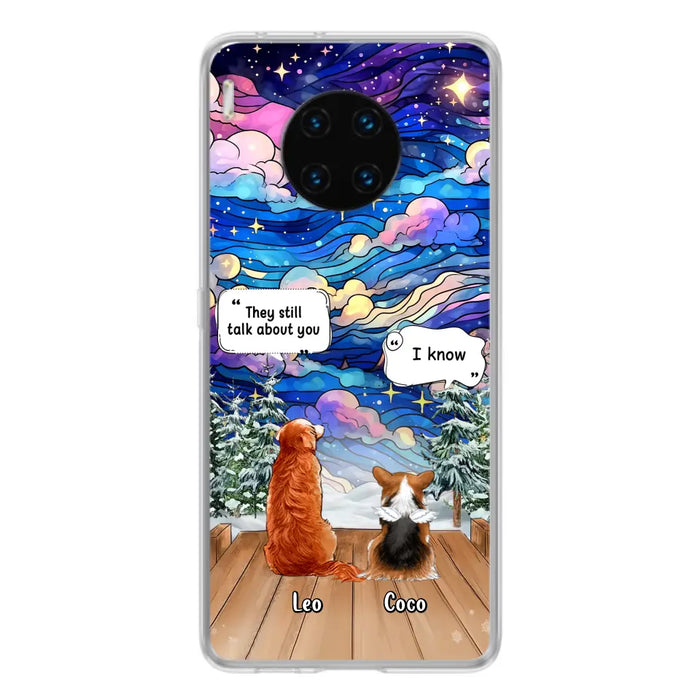 Personalized Dog Memorial Phone Case - Upto 4 Pets - Memorial Gift Idea For Dog/ Cat/ Rabbit Lovers - They Still Talk About You - Case For Oppo/Xiaomi/Huawei