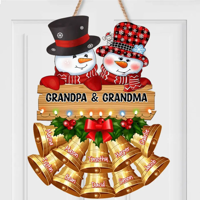 Custom Personalized Christmas Family Wooden Sign - Up to 10 Kids - Christmas Gift Idea For Whole Family/ Xmas Decoration