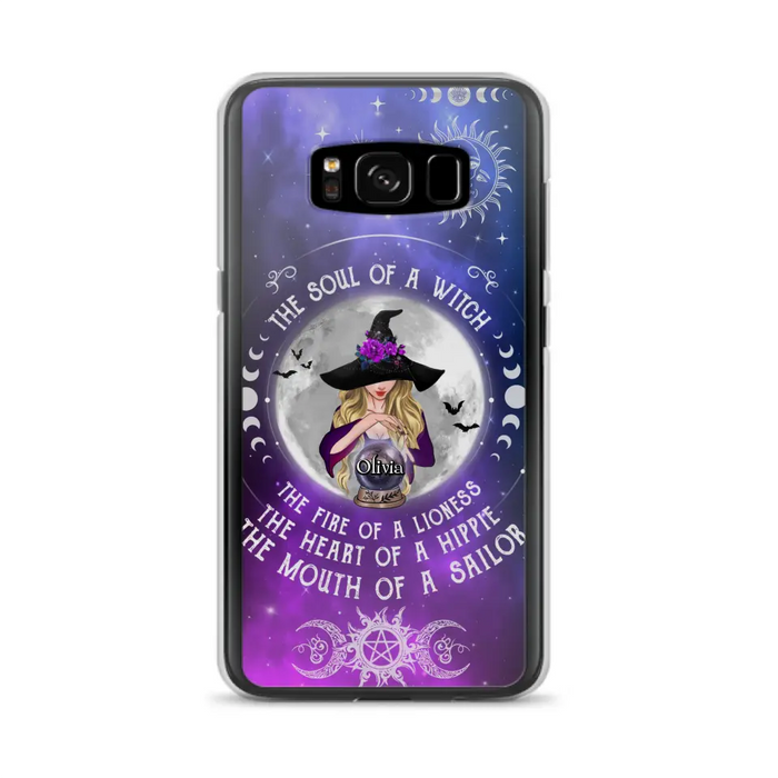 Personalized Witch Phone Case - Halloween Gift Idea For Witch Lovers - The Soul Of A Witch - Case For iPhone/Samsung