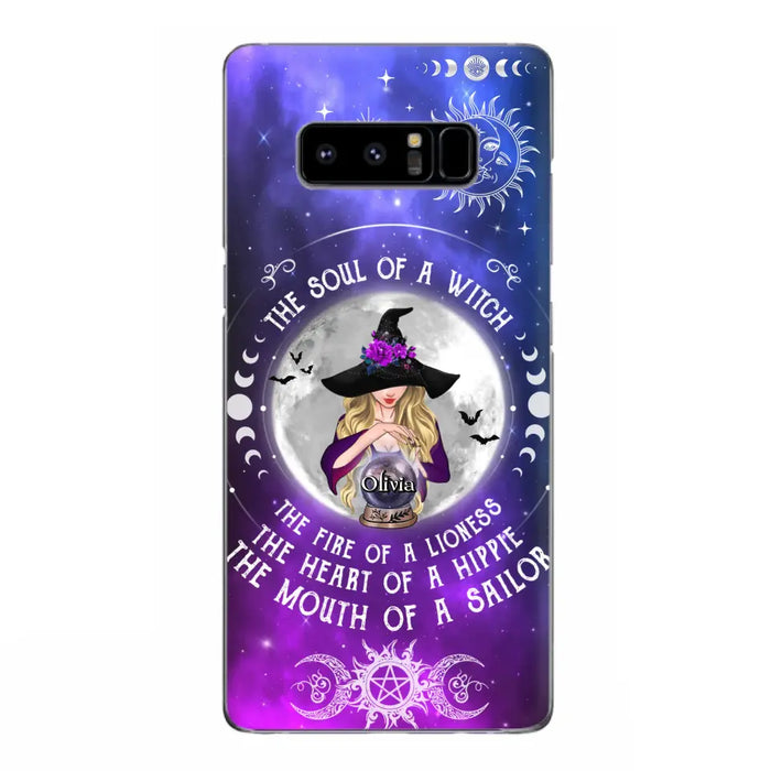 Personalized Witch Phone Case - Halloween Gift Idea For Witch Lovers - The Soul Of A Witch - Case For iPhone/Samsung