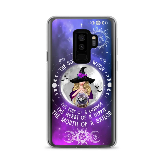 Personalized Witch Phone Case - Halloween Gift Idea For Witch Lovers - The Soul Of A Witch - Case For iPhone/Samsung