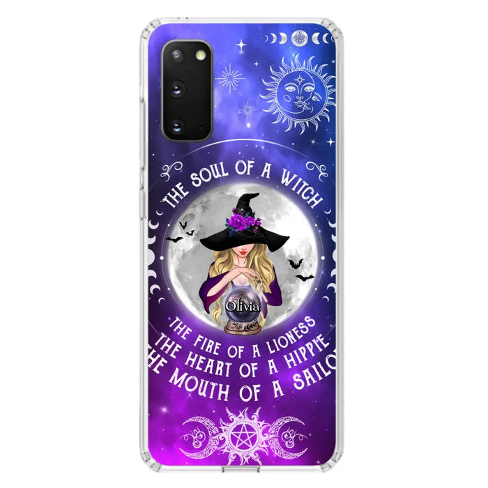 Personalized Witch Phone Case - Halloween Gift Idea For Witch Lovers - The Soul Of A Witch - Case For iPhone/Samsung