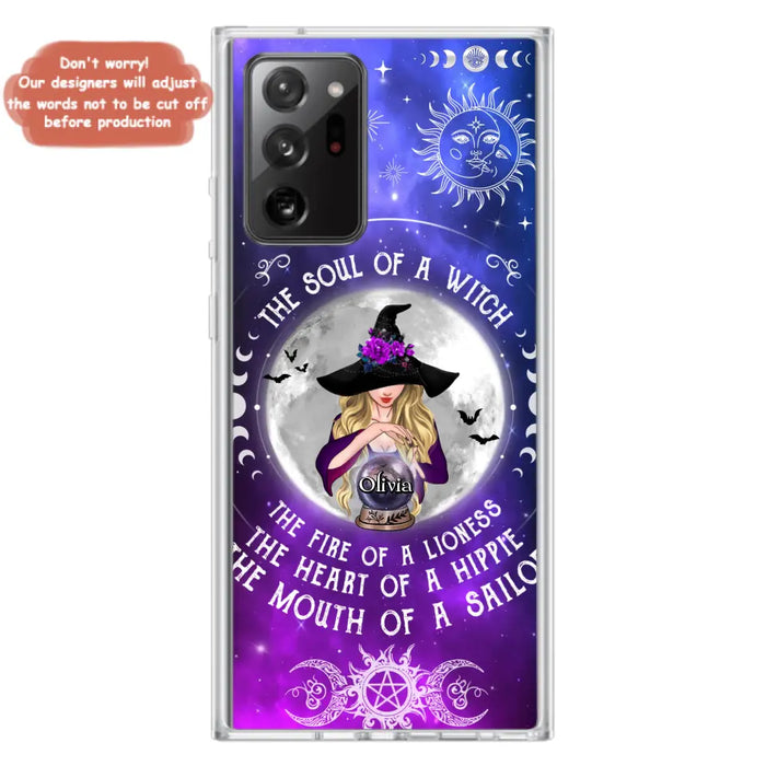 Personalized Witch Phone Case - Halloween Gift Idea For Witch Lovers - The Soul Of A Witch - Case For iPhone/Samsung