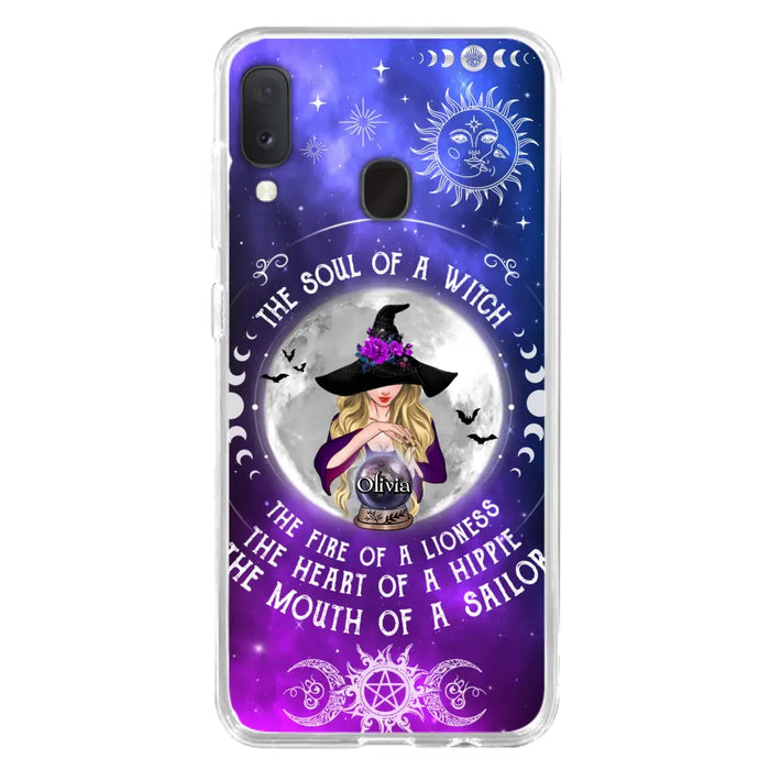 Personalized Witch Phone Case - Halloween Gift Idea For Witch Lovers - The Soul Of A Witch - Case For iPhone/Samsung