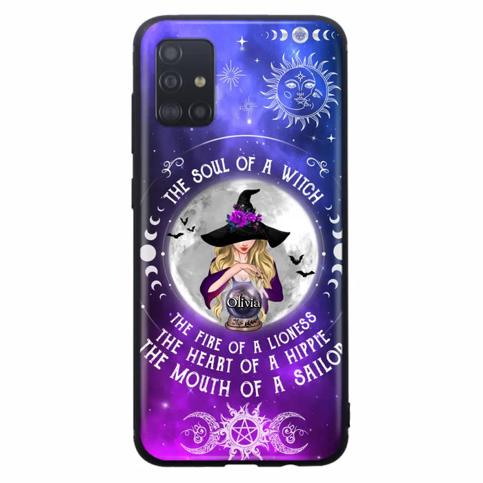 Personalized Witch Phone Case - Halloween Gift Idea For Witch Lovers - The Soul Of A Witch - Case For iPhone/Samsung