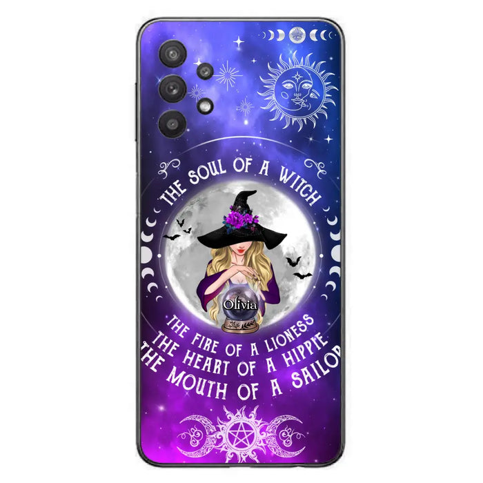 Personalized Witch Phone Case - Halloween Gift Idea For Witch Lovers - The Soul Of A Witch - Case For iPhone/Samsung