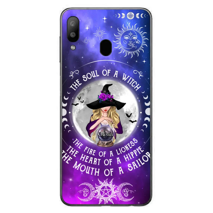 Personalized Witch Phone Case - Halloween Gift Idea For Witch Lovers - The Soul Of A Witch - Case For iPhone/Samsung