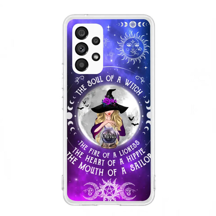 Personalized Witch Phone Case - Halloween Gift Idea For Witch Lovers - The Soul Of A Witch - Case For iPhone/Samsung