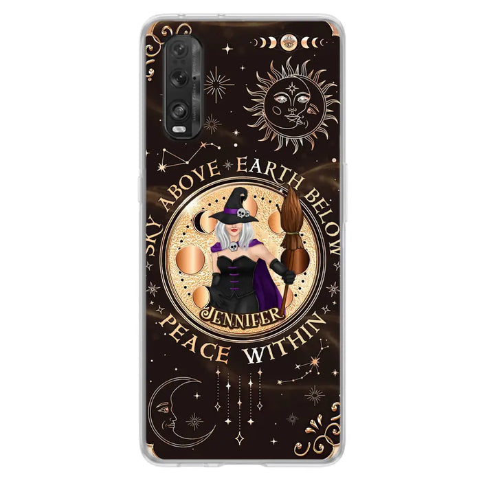 Custom Personalized Witch Phone Case - Gift Idea For Girl - As Above So Below - Cases For Xiaomi/ Oppo/ Huawei