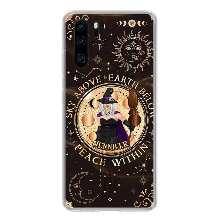 Custom Personalized Witch Phone Case - Gift Idea For Girl - As Above So Below - Cases For Xiaomi/ Oppo/ Huawei