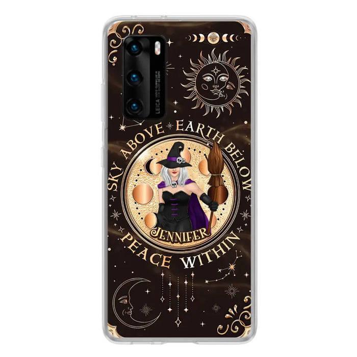 Custom Personalized Witch Phone Case - Gift Idea For Girl - As Above So Below - Cases For Xiaomi/ Oppo/ Huawei