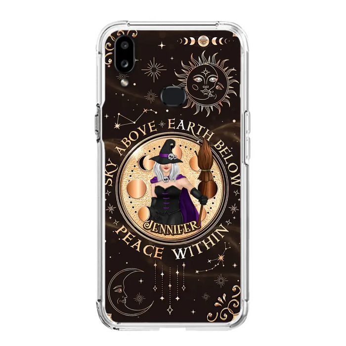 Custom Personalized Witch Phone Case - Halloween Gift Idea For Girl - Wiccan Decor/Pagan Decor - As Above So Below - Cases For iPhone And Samsung