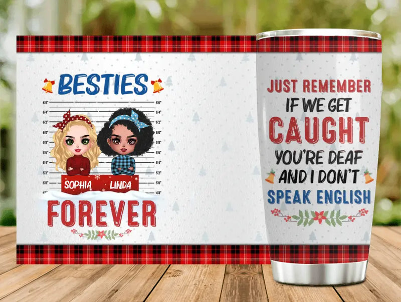 Personalized Besties Tumbler - Christmas Gift Idea For Friends - Besties Forever