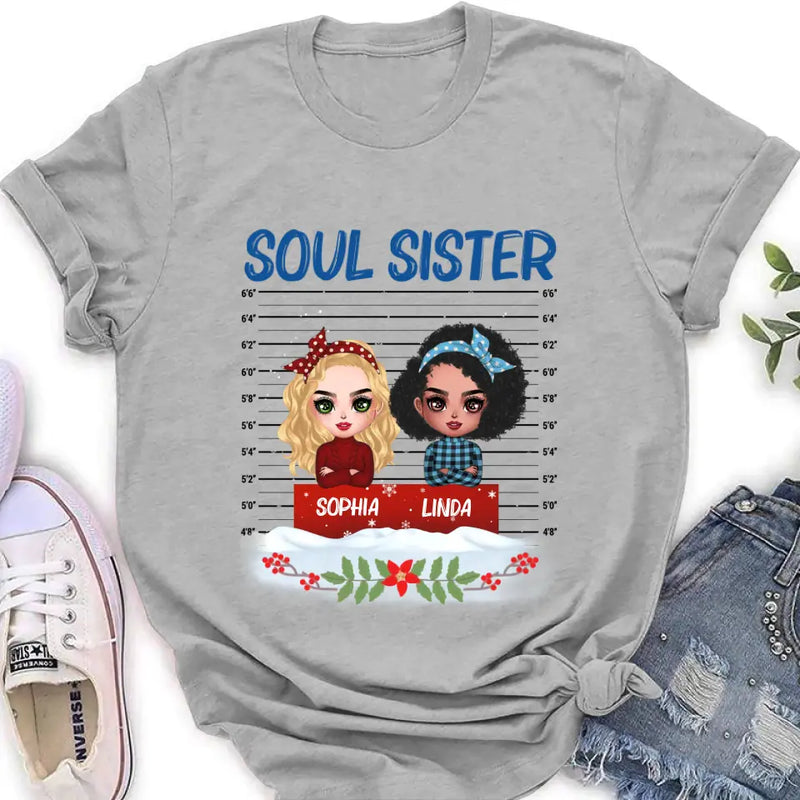 Personalized Besties Shirt/Hoodie - Christmas Gift Idea For Friends - Soul Sister