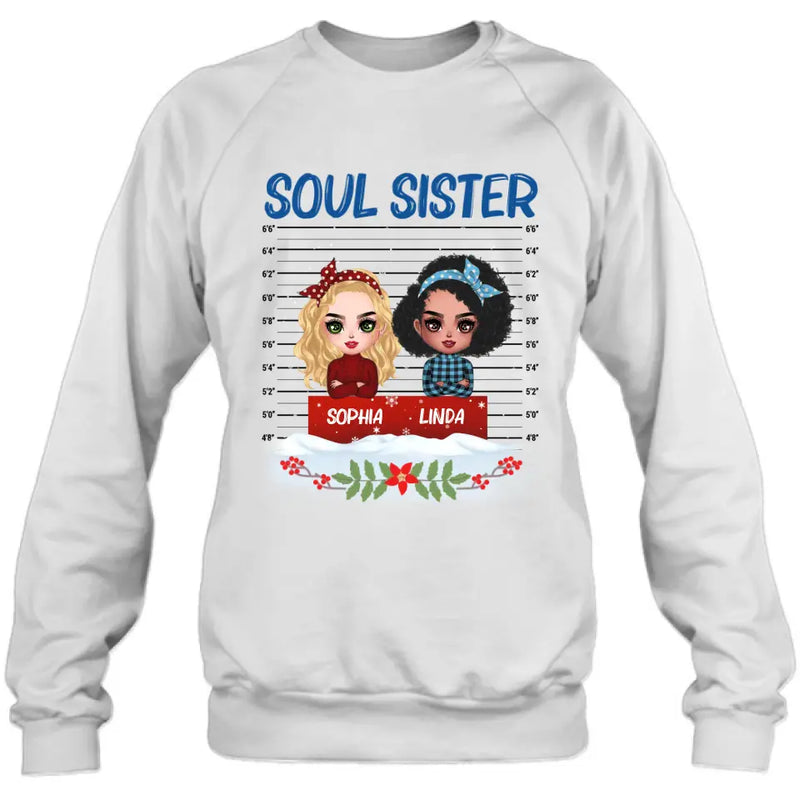 Personalized Besties Shirt/Hoodie - Christmas Gift Idea For Friends - Soul Sister