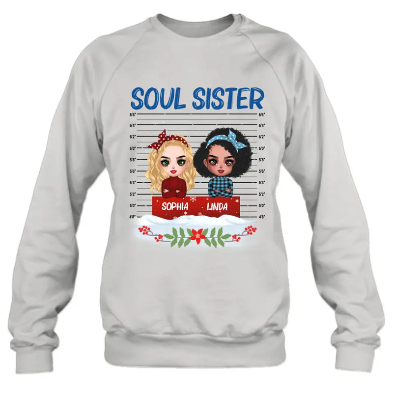 Personalized Besties Shirt/Hoodie - Christmas Gift Idea For Friends - Soul Sister