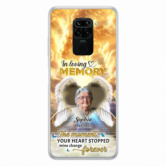 The Moment Your Heart Stopped Mine Changed Forever - Personalized Memorial Oppo/ Huawei/ Xiaomi Case - Upload Photo - Memorial Gift Idea