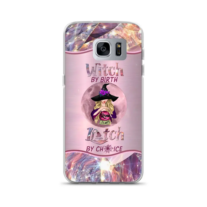 Personalized Witch Phone Case - Halloween Gift Idea For Witch Lovers - Case For iPhone/Samsung  - Witch By Birth Bitch By Choice