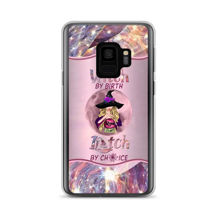 Personalized Witch Phone Case - Halloween Gift Idea For Witch Lovers - Case For iPhone/Samsung  - Witch By Birth Bitch By Choice