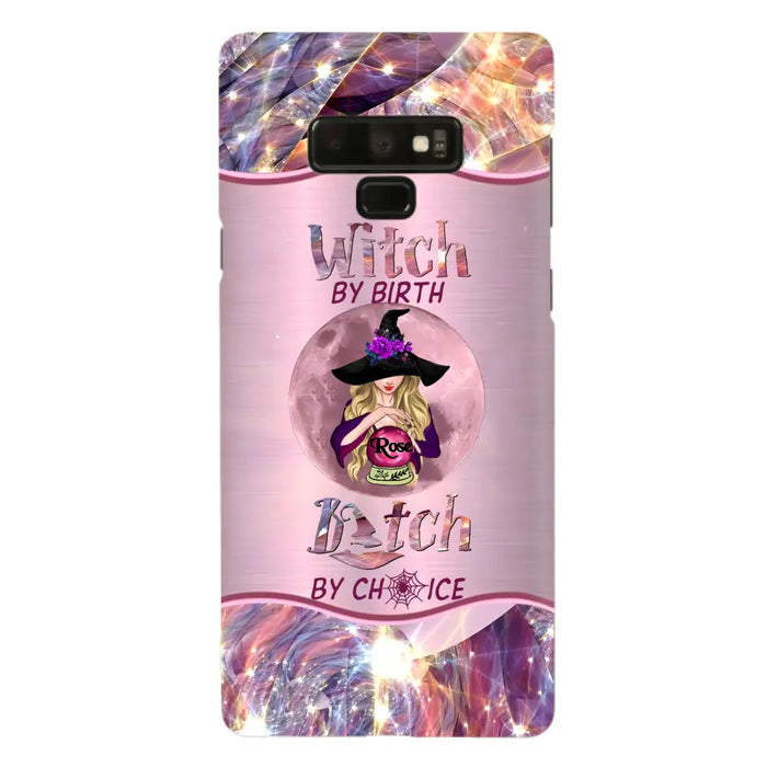 Personalized Witch Phone Case - Halloween Gift Idea For Witch Lovers - Case For iPhone/Samsung  - Witch By Birth Bitch By Choice