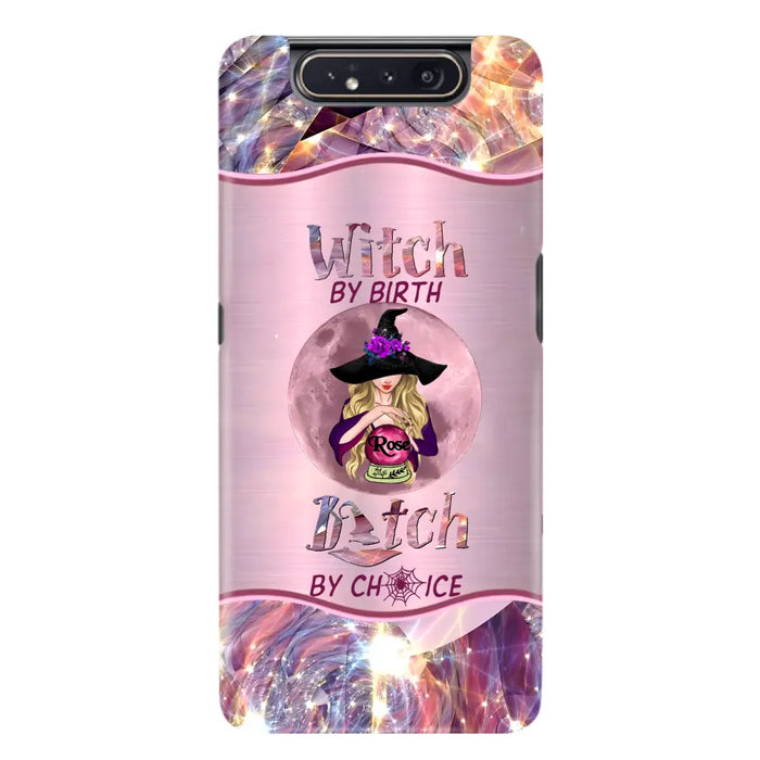 Personalized Witch Phone Case - Halloween Gift Idea For Witch Lovers - Case For iPhone/Samsung  - Witch By Birth Bitch By Choice