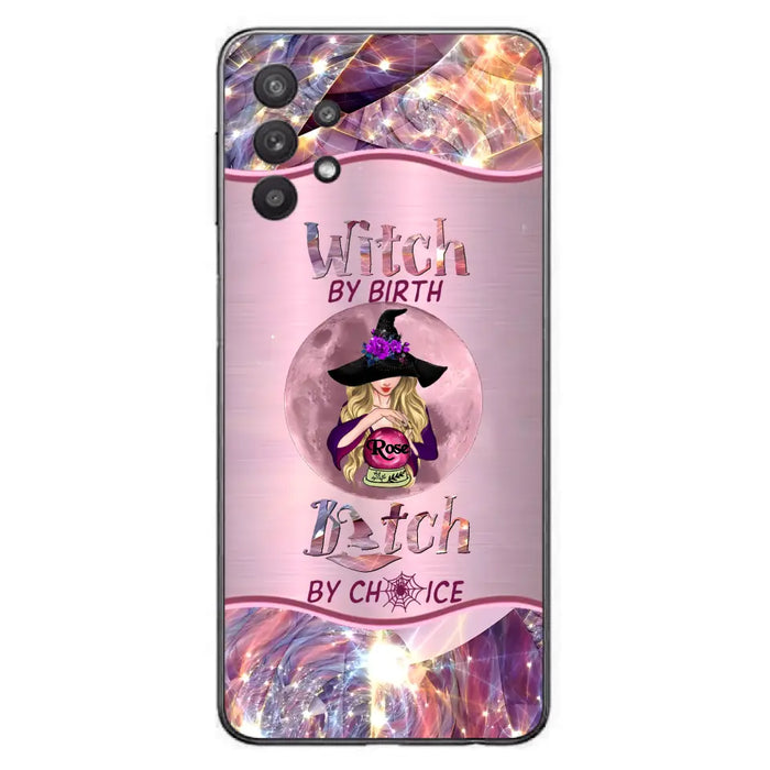 Personalized Witch Phone Case - Halloween Gift Idea For Witch Lovers - Case For iPhone/Samsung  - Witch By Birth Bitch By Choice