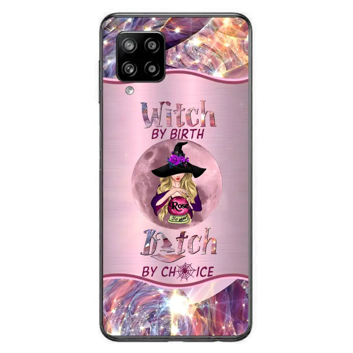 Personalized Witch Phone Case - Halloween Gift Idea For Witch Lovers - Case For iPhone/Samsung  - Witch By Birth Bitch By Choice