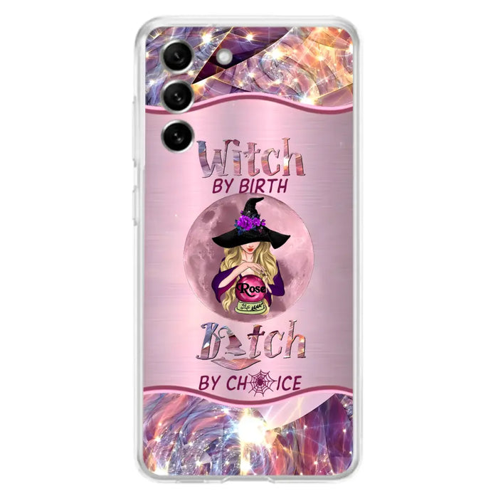 Personalized Witch Phone Case - Halloween Gift Idea For Witch Lovers - Case For iPhone/Samsung  - Witch By Birth Bitch By Choice