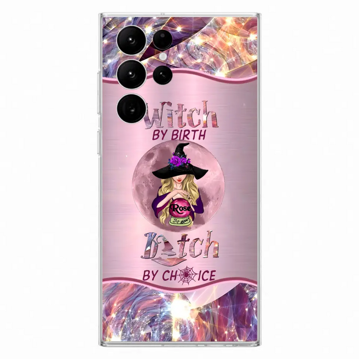 Personalized Witch Phone Case - Halloween Gift Idea For Witch Lovers - Case For iPhone/Samsung  - Witch By Birth Bitch By Choice